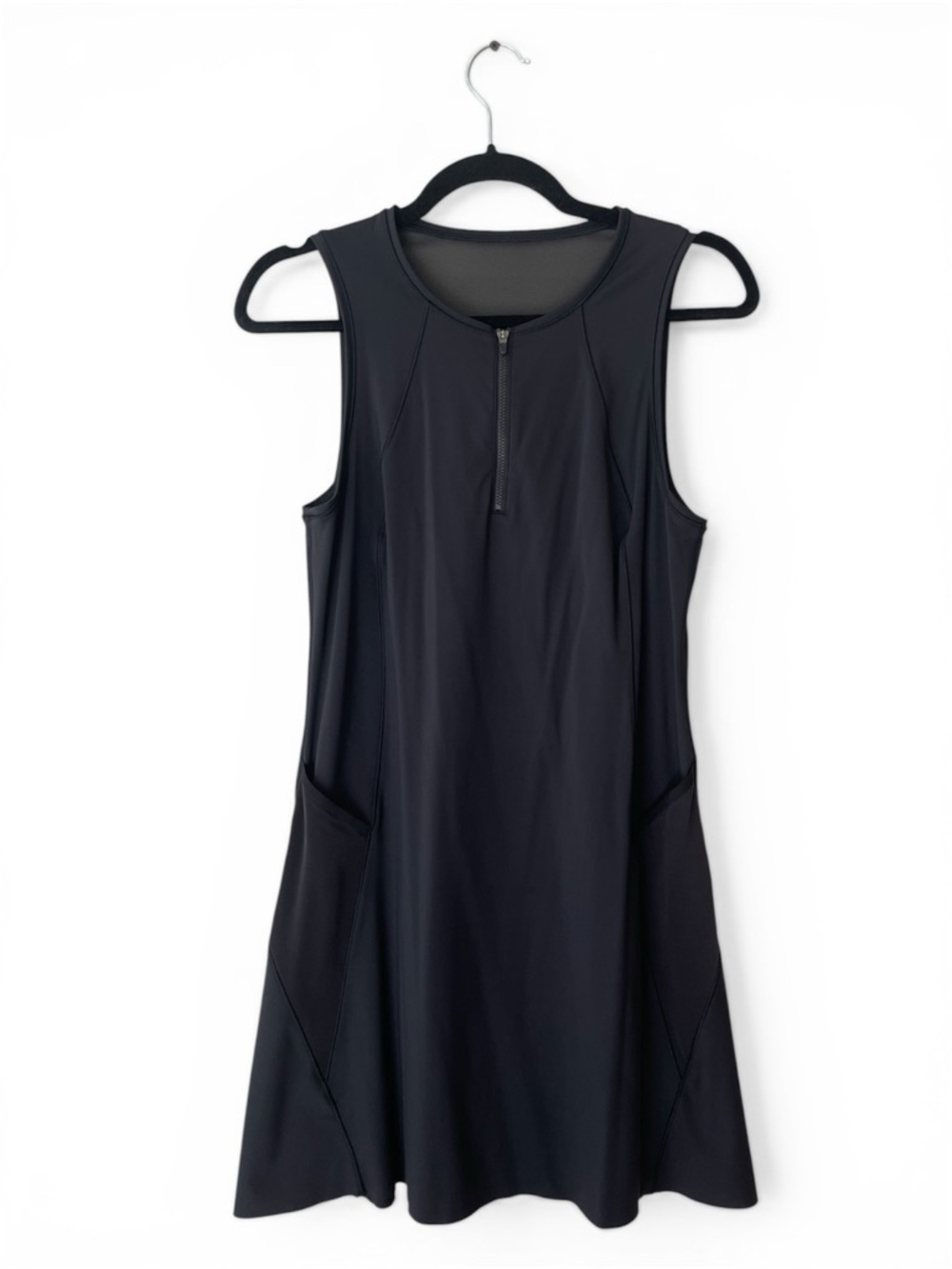 Athleta Black Match Point Dress, Size Medium